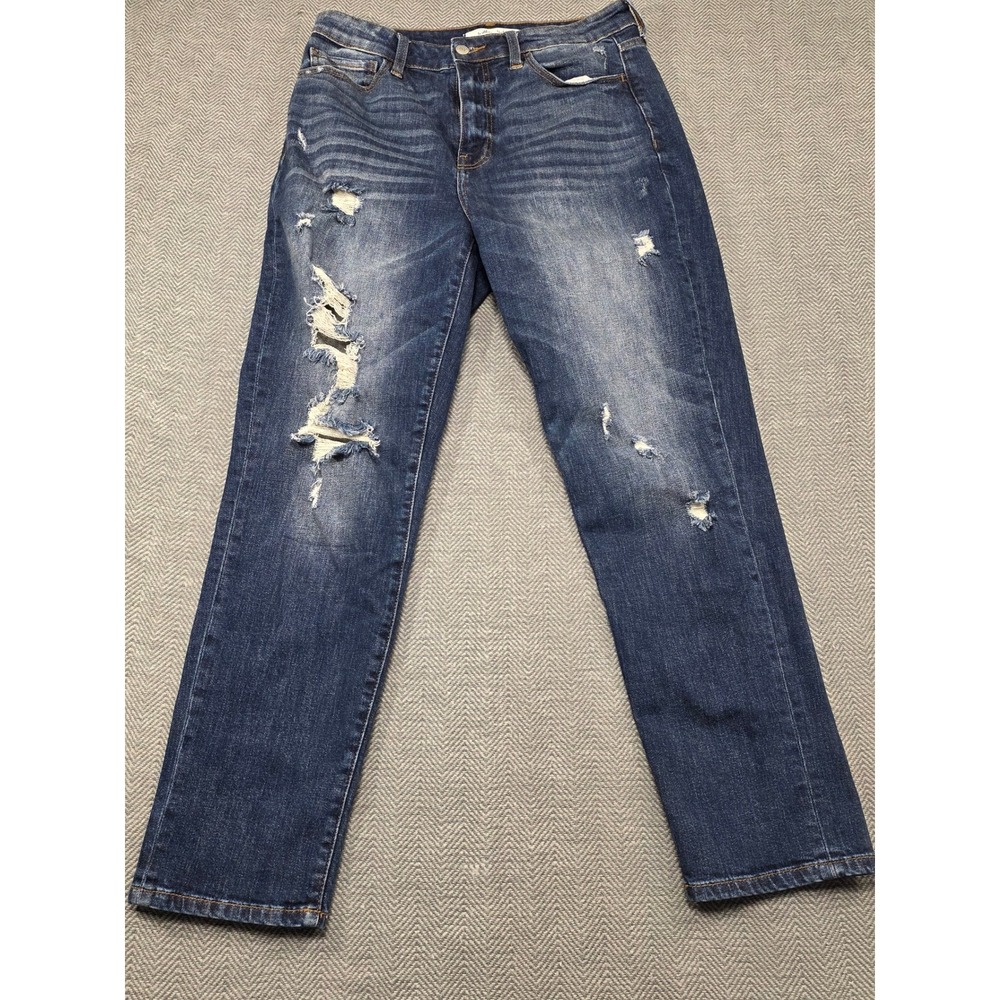 Willow Root The Mom Jean Distressed Blue‎ Denim Women's Size 30